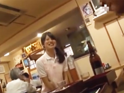 定食屋の若女将レイプ！営業終わりに待ち伏せして店内で顔射ハメ